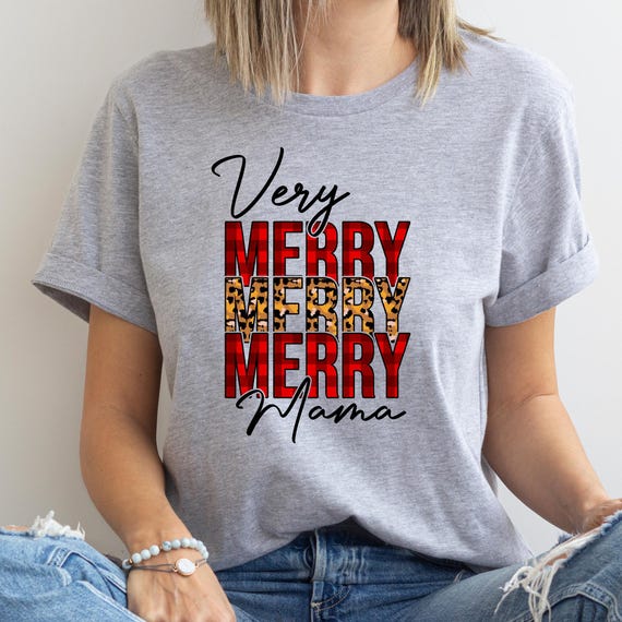 Mama Xmas Shirt Christmas TShirt Funny Christmas Tee For Her Gift,Merry Christmas Tee Christmas Sweatshirt Gift For Her Cute Christmas Shirt