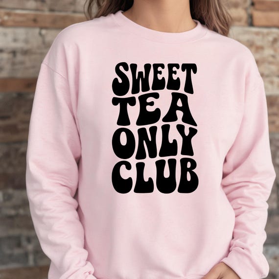 Country Only Club Sweatshirt, Sweet Tea Lover Gift Southern Style Sweater, Country Life Top, Crewneck Ranch Apparel