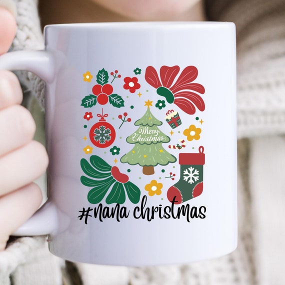 Nana Christmas Gift Nana Coffee Mug,  Coffee Mug For Nana Gift From Grandkids,  Nana Xmas Gift,  Christmas Nana cup,  Christmas Nana Mug,