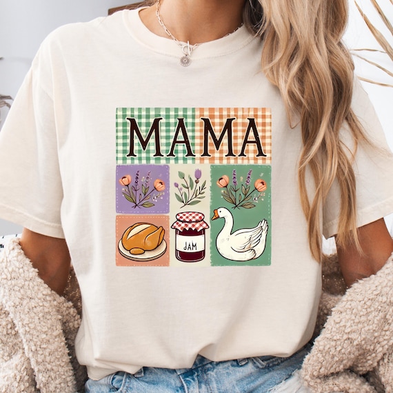 Gingham Homesteader Mama Shirt: Rustic Farm Life Comfort Colors Tee