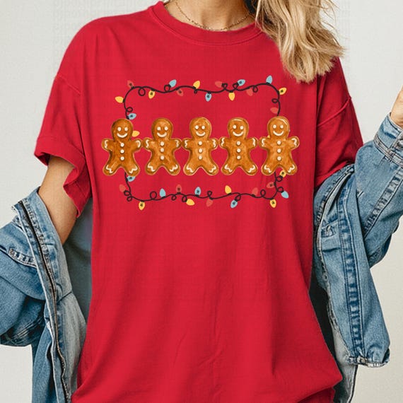 Gingerbread Christmas Shirt, Festive Tee for Holiday Lovers Gift