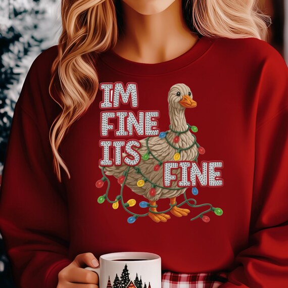 Funny Duck Shirt, Humorous sweatshirt for Christmas Lovers, Festive Goose Shirt