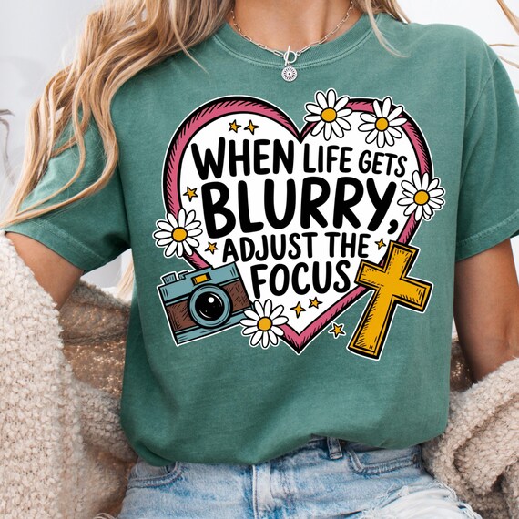 Inspirational Photography Shirt for Faith Lovers, Camera Tee, Gift for Photographers, Christian T-Shirt, Motivational Faith Tee