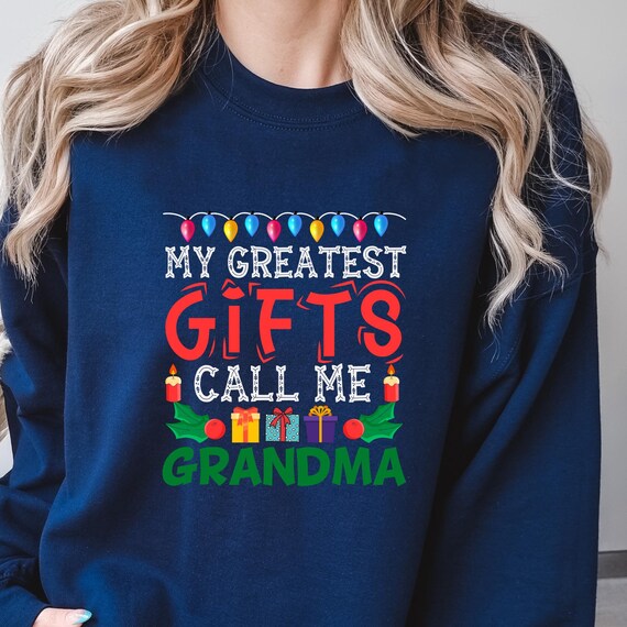 Grandma Claus Grandma Sweatshirt  ,Gift For Grandma Christmas Sweatshirt  ,Christmas Grandma Shirt Grandma  Xmas shirt , Nana Sweatshirt