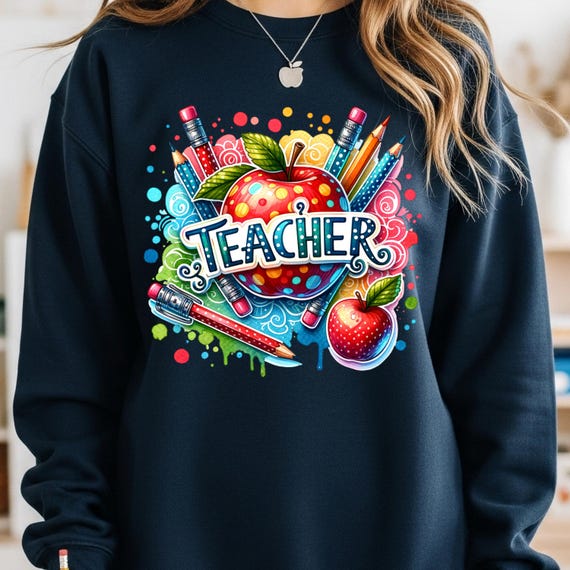 Teacher Shirt, Apple Pencil shirt for Educators, Classroom Gift