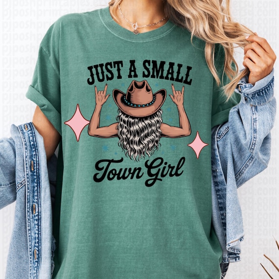 Small Town Girl Shirt, Western Tee for Country Lovers, Cowgirl Gift, Rural Life T-Shirt