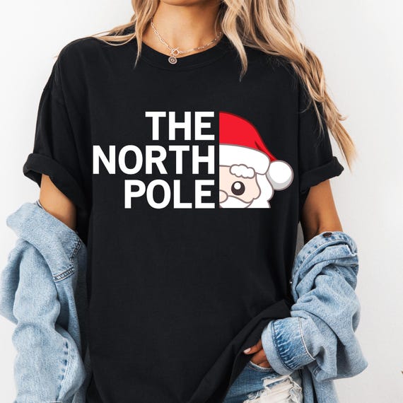 North Pole Shirt, Santa Claus Shirt, Christmas Sweatshirt, Western Christmas, North Pole Santa, Christmas Crewneck, Country Christmas,
