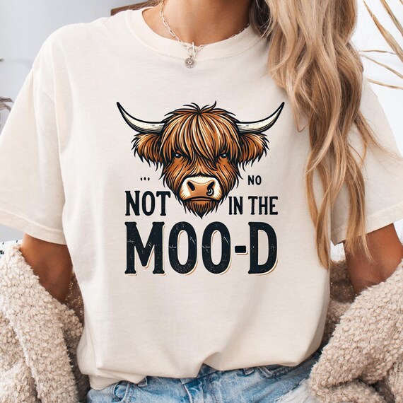 Funny Highland Cow Shirt Cow Lover Tee,Gift for Highland Cow Lover Shirt,Comfort Color shirt Cow Graphic Tee,Cute Western cow shirt