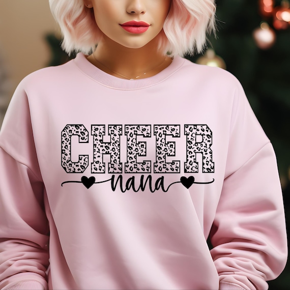 Cheer Nana Shirt Nana Cheer Shirt,Nana Cheer Clothing Oversized Sweatshirt,Football And Cheer Nana Sweatshirt,Football Nana shirt Cheer Nana