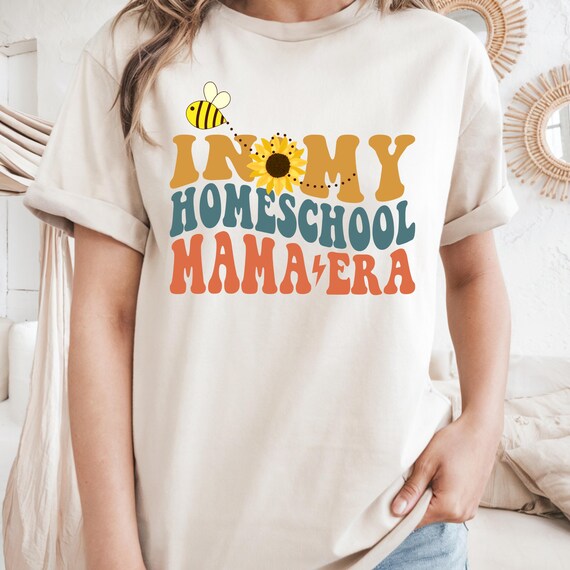 Homeschool Mama T-Shirt: 100% Cotton Homeschooling Tee
