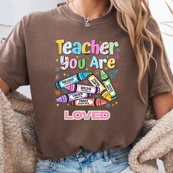 Teacher Gift Collage Appreciation T-Shirt, Back to School Comfort Color  Religious Tee, Teacher Appreciation Shirt for School Gift Shirt