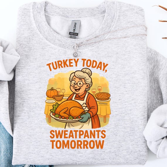 Funny Thanksgiving Turkey Sweatshirt: Cozy Holiday Crewneck Gift