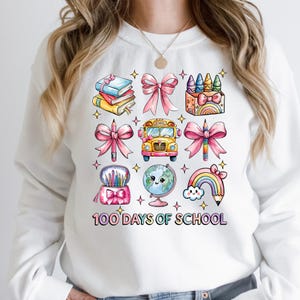 Felpa 100 giorni di scuola: regalo di ringraziamento per gli insegnanti