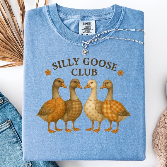 Silly Goose Club Shirt for Animal Lovers, Funny Goose Tee, Gift for Bird Enthusiasts, Silly Goose T-Shirt, Cute Animal Lover Tee