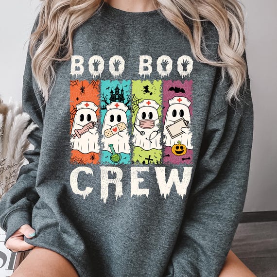 Halloween Nurse Shirt: Funny Boo Boo Crew Spooky Gift