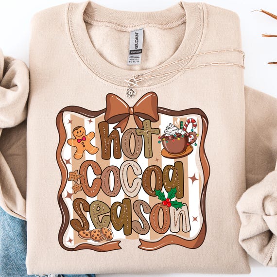 Hot Cocoa Season Shirt, Cozy Tee for Winter Lovers, Christmas Cocoa Gift