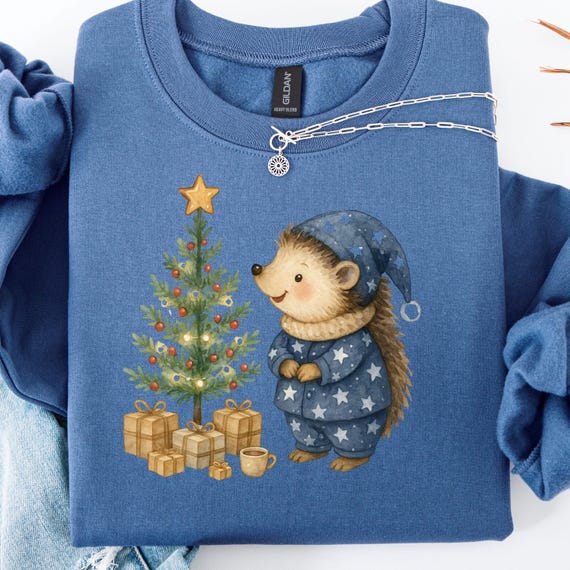 Hedgehog Christmas Sweatshirt: Cozy Holiday Jumper