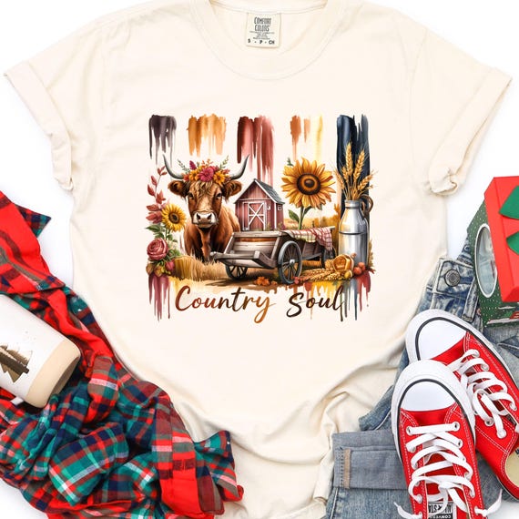 Country Soul Shirt, Rustic Tee for Farm Lovers, Barn Life Gift
