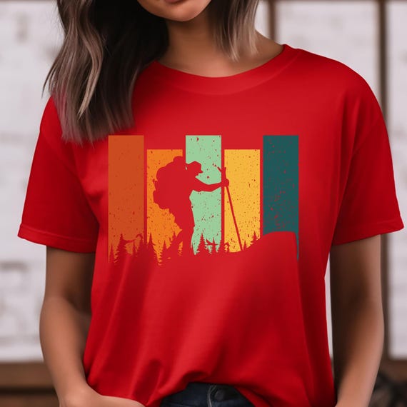 Retro Forest Hiking Lovers Tee, Unisex Woodland Adventure T-shirt, Outdoor Enthusiast Gift, Nature Trail Shirt, Hiker Graphic Tee