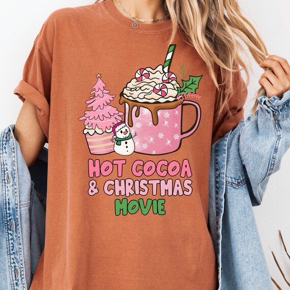 Christmas Hot Cocoa T-Shirt: Festive Holiday Tee