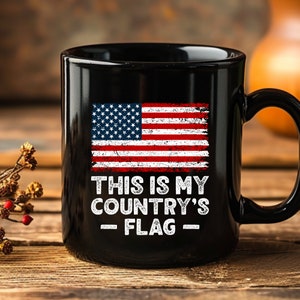 Kaffeetasse mit Amerikanischer Flagge: USA Pride Geschenk