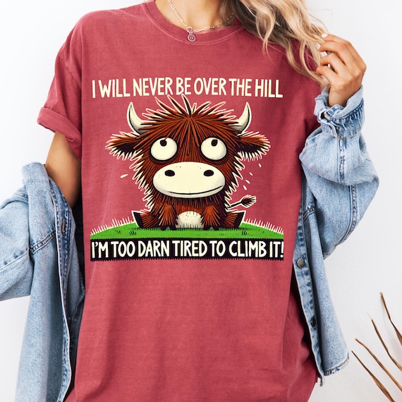 Funny Highland Cow Shirt: Humorous Tee for Cow Lovers gift