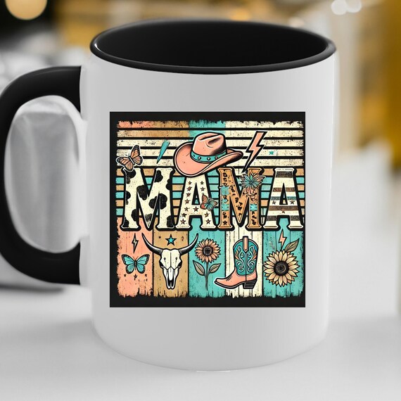 Cowgirl Coffee Mug Desert Tone Cowgirl Mug, Western Cowgirl Gift Cowgirl Kitchen Decor, Rodeo Cowgirl Cup Unique Cowgirl Present