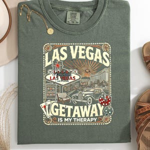 Las Vegas Trip Comfort Color T-Shirt, Gift for Group to Las Vegas Tee Unisex Tee Shirt, Garment-Dyed Shirt Souvenir Vacation Top, Matching
