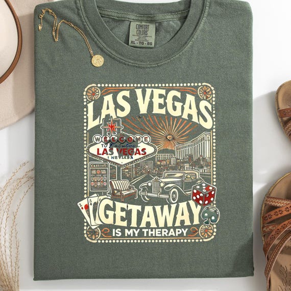 Las Vegas Trip Comfort Color T-Shirt, Gift for Group to Las Vegas Tee Unisex Tee Shirt, Garment-Dyed Shirt Souvenir Vacation Top, Matching