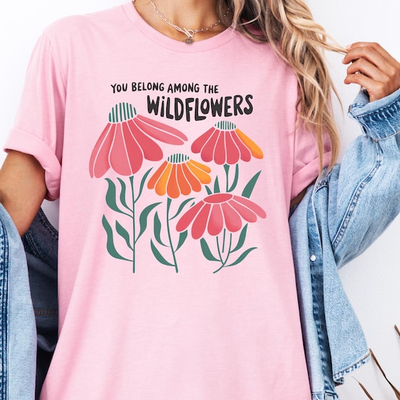 Wildflower Shirt, Floral Tee for Nature Lovers, Botanical Gift