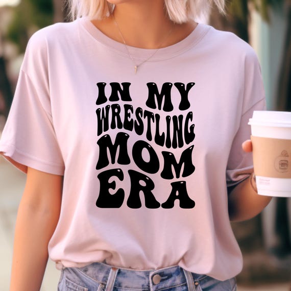 Retro Wrestling Mom ERA  Jersey Short Sleeve Tee, Wrestling Mom Gift Shirt, Mom Wrestling Fan Tee,Gift for Wrestling fan Mom or Mom friend