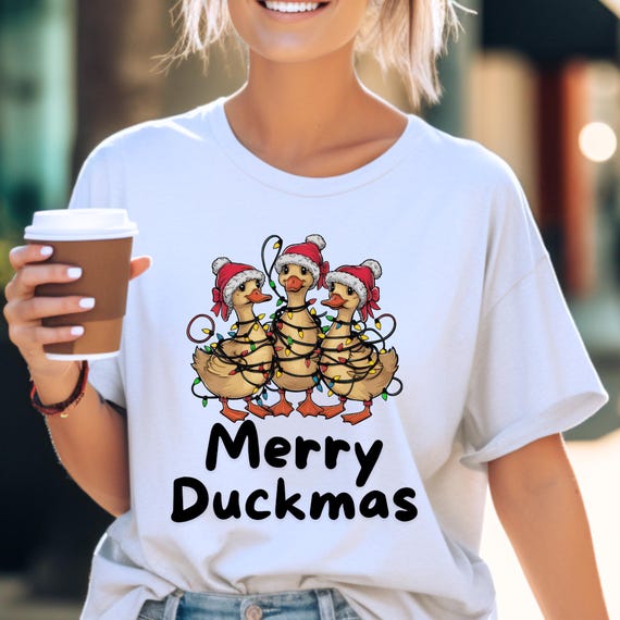 Christmas Duck Shirt, Christmas Sweater, Funny Duck Shirt, Ugly Xmas Sweater, Cute Ducks Shirt, Funny Christmas Tee, Xmas Duck Shirt
