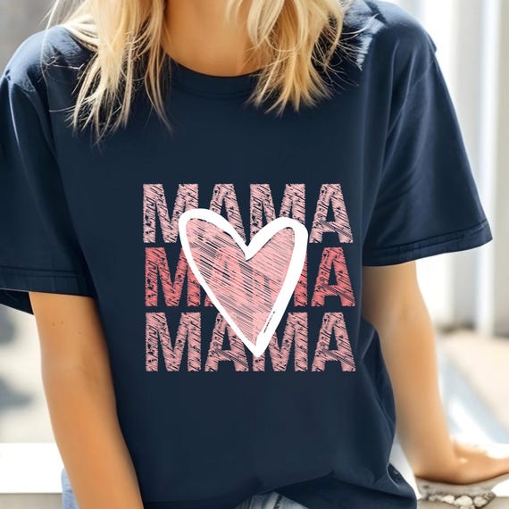 Valentine Mama  Retro Valentine , Valentine Shirt  Valentine Day,  Heart Design, Heart Valentine , Mom Valentine Shirt