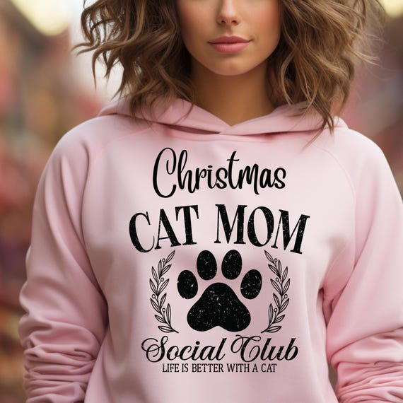 Cat Mom Xmas Shirt Cat Christmas shirt,Christmas Cat Mom Cat Lover Shirt, Cat Lover Xmas Holiday Mom shirt, Merry Christmas Cat Gift For her