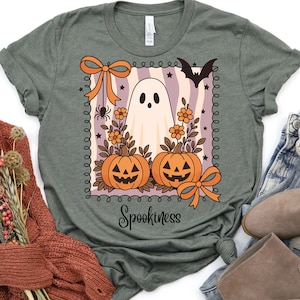 Halloween Ghost Shirt: Spooky Season Cotton Tee