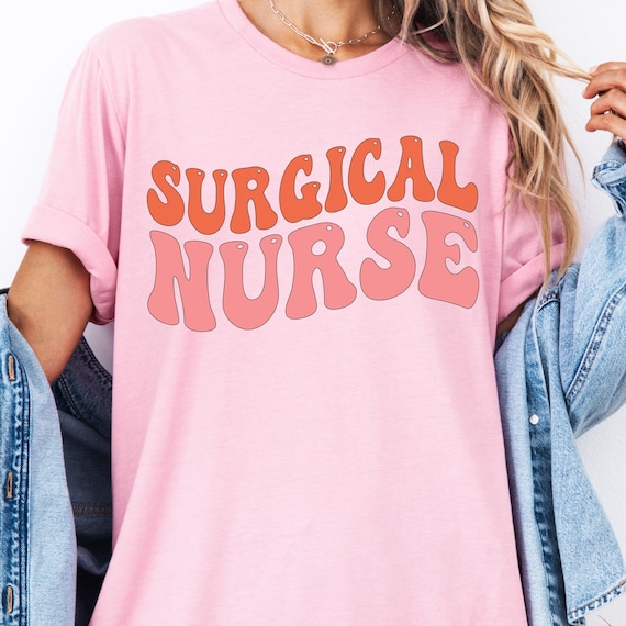 Wavy Retro OR Nurse Shirt for Medical Professionals, Operating Room Tee, Gift for Nurses
