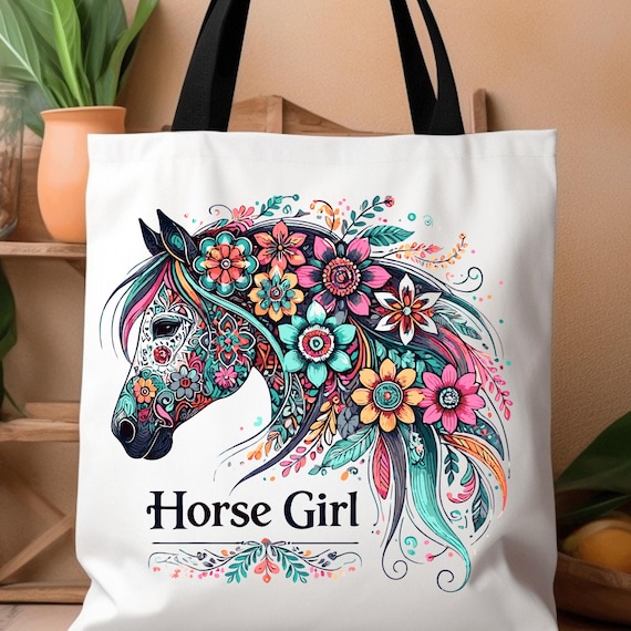 Horse Lover Tote Bag Equestrian Gift,Equestrian Tote Bag Gift For Horse Lover,Horse Tote For Women Horse Trainer Gift,Christmas Gift Western