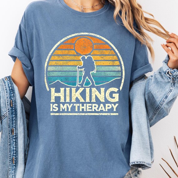 Hiking Lover T-Shirt Outdoor Enthusiast Tee, Adventure Hiker Gift Mountain Climber Shirt, Nature Wanderer Top Unisex Garment-Dyed Tee