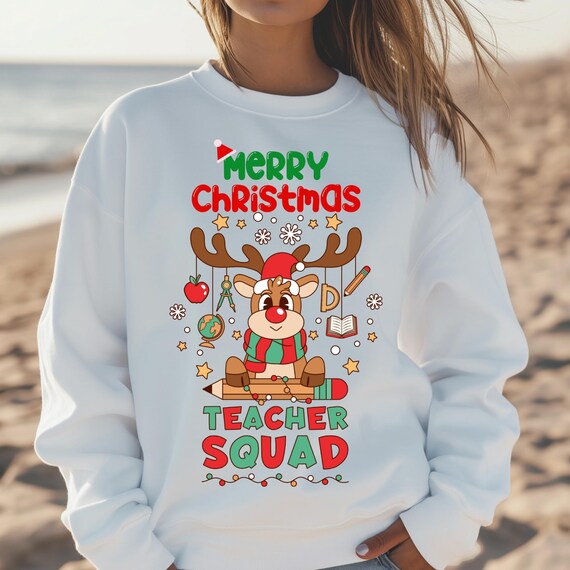 Teacher Xmas shirt Teacher gift, Teacher Appreciation Teacher Crewneck,Kindergarten Teacher New Teacher Gift,Teacher Xmas shirt,Teacher gift