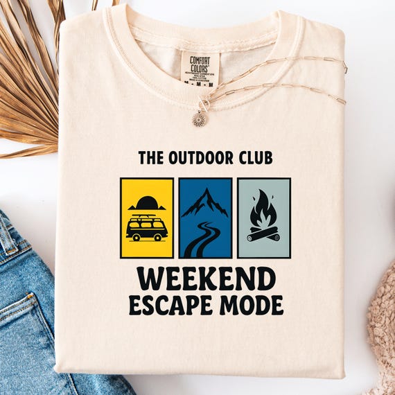 Outdoor Club Vacation Trip Unisex T-shirt, Comfort Color Gift Tee for Travel or Vacation Families and Friends, Beach Holiday Shirt