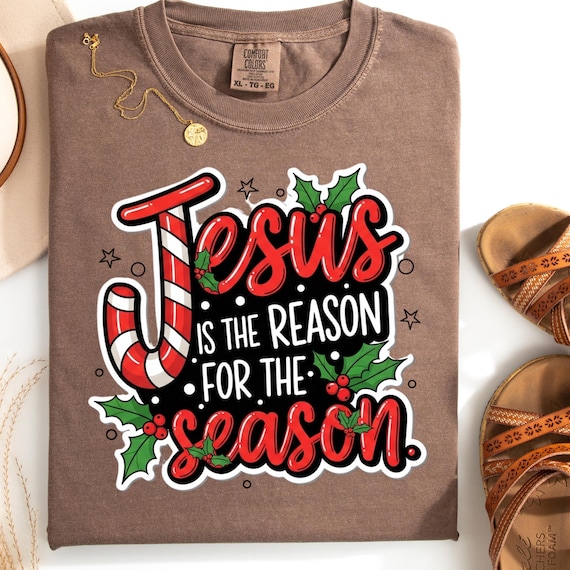 Christian Christmas Shirt: Jesus gift Tee for Holiday Spirit