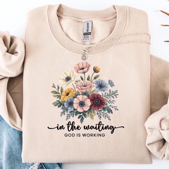 Religious Floral Mom Sweatshirt, Christian Mother Gift Crewneck, Religious Friend Pullover, Religious Floral Top Christian Gift Sweatshirt