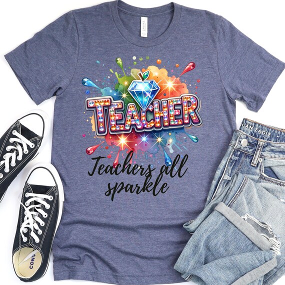 Drip Paint Teacher Tshirt, Gift for Teacher Appreciation Tee  Teacher Gift, Teacher Shirt Teacher Appreciation Gift or birthday