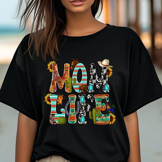 Mom Western shirt Cute Mom Life Shirt, Motherhood Shirt Mom Life Shirt, New Mom Gift Cool Mom Shirt, Mom Birthday Gift Mothers Gift for her