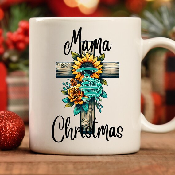 Mama Faith gift Christian Coffee Mug,  Mama Faith Mug Jesus Coffee Mug,  Bible Faith Mug Religious Coffee Cup,  Mama Xmas gift,MamaFaith mug