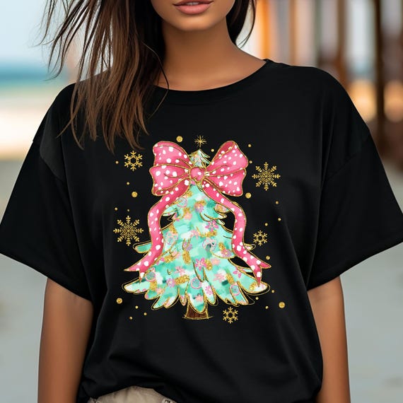 Christmas Tree Shirt, Christmas Gift, Christmas Tree Tee, Christmas T-shirt, Merry Christmas Tee, Trendy Christmas Tee, Cute Christmas Shirt