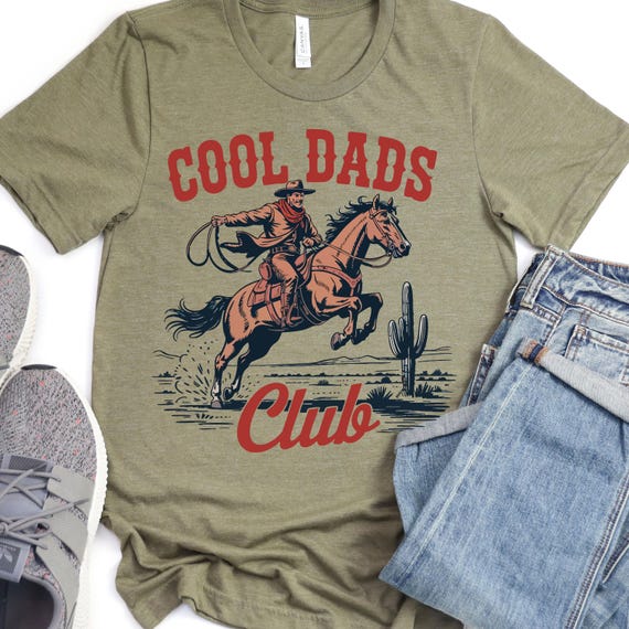 Cowboy Dad gift t shirt, rustic western style tee for birthday or Fathers Day gift, perfect gift for cowboy dads