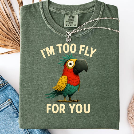 Parrot Lover Shirt for Bird Enthusiast, Funny Parrot Tee, Gift for Bird Watchers, Colorful Parrot T-Shirt, Tropical Bird Lover Tee