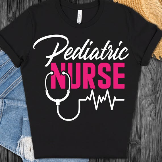 Preppy Pediatric Nurse Shirt for Healthcare Workers, Nurse Appreciation Tee, Gift for Pediatric Nurses