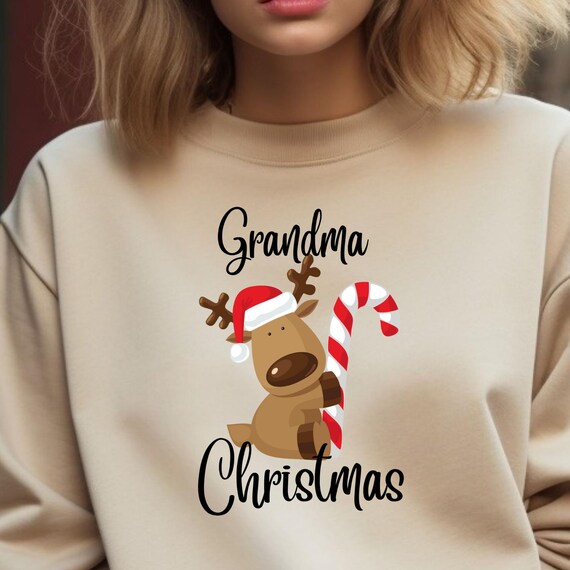 Grandma Holiday Vintage Shirt, Unique Xmas Gift for Her